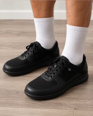 Finn Comfort Men's Shoes Mellow Super soft Black Lace Up Sz 6.5 $400
